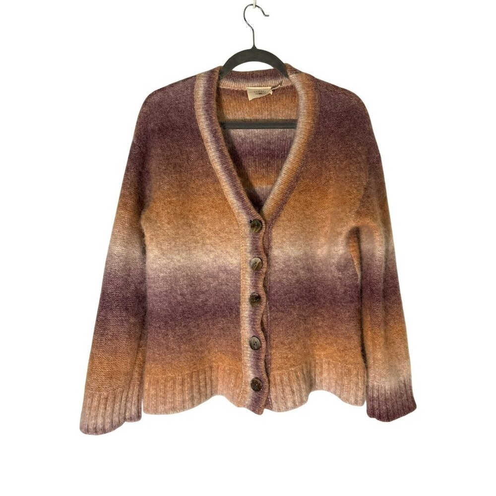 Faherty Button-Front Alpaca Wool Nylon Blend Card… - image 1